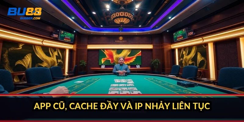 Tài khoản BU88 bị đăng xuất liên tục: 6 nguyên nhân và cách xử lý 2 App cũ, cache đầy và IP nhảy liên tục