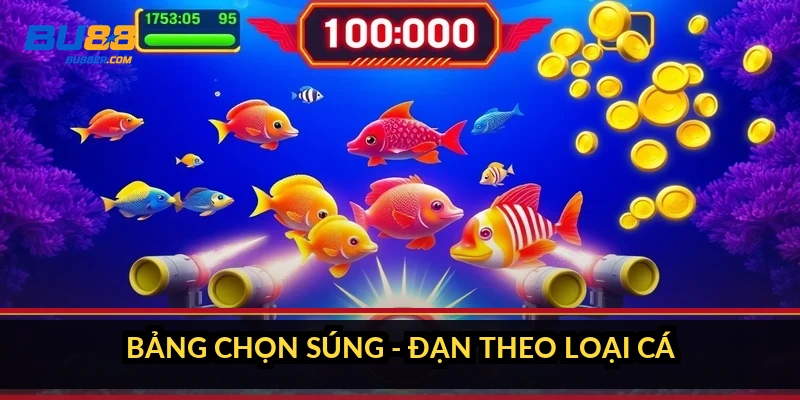 Thời điểm đổi súng bắn cá: 3 lúc phải đổi để không cháy vốn 4 Bảng chọn súng - đạn theo loại cá